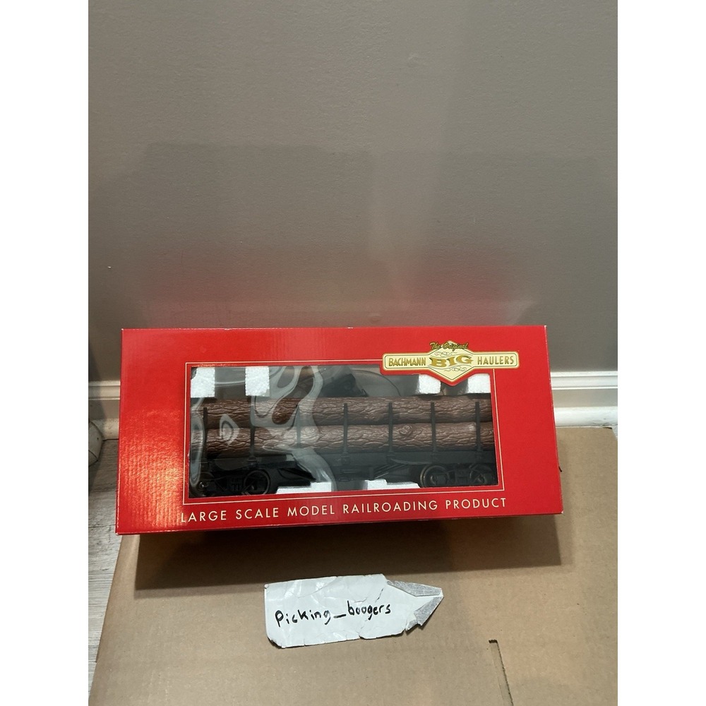 NEW G Scale Bachmann 98470 Log Car Flat w/Logs G409 LZ